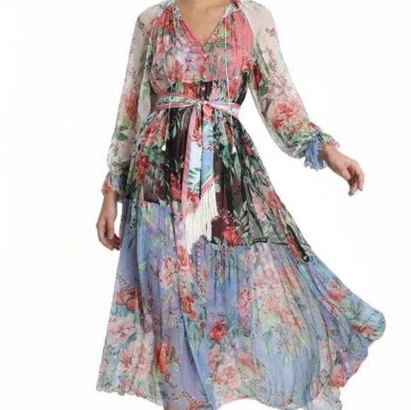 Zimmermann Dresses & Skirts - ✨Zimmermann✨Bellitude Silk Floral Maxi Dress 0